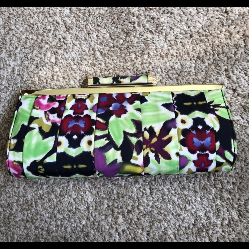 Nine West Floral Clutch Handbag